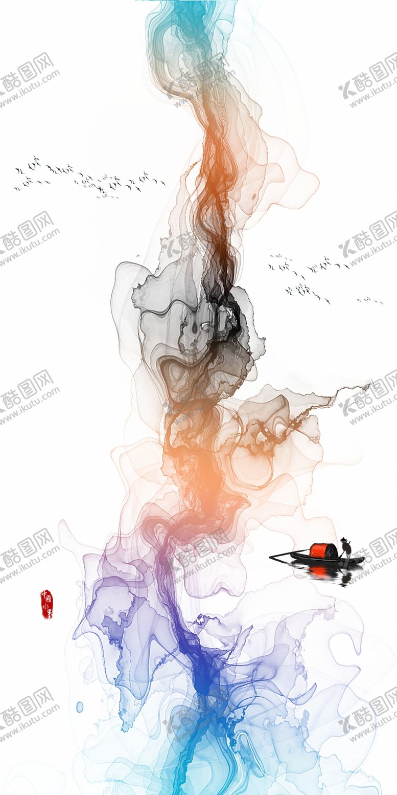 编号：49796007080106194721【酷图网】源文件下载-新中式烟墨背景