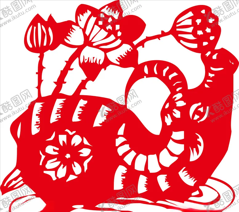 编号：40027806172217197647【酷图网】源文件下载-2021年牛剪纸春节窗花图案
