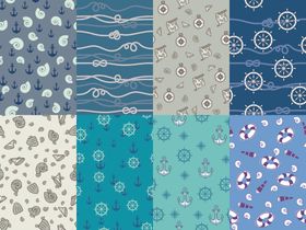 海洋风几何图案