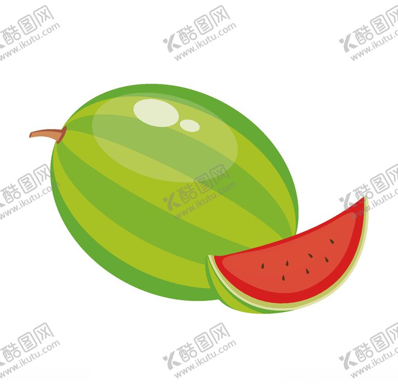 编号：14507606180029559998【酷图网】源文件下载-矢量卡通西瓜