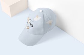 北欧风小清新鸭舌帽场景系列样机