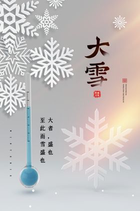 大雪广告展板