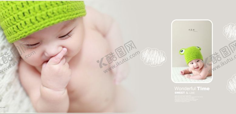 编号：93509510021859534334【酷图网】源文件下载-百天宝宝幼儿少儿纪念相册模板
