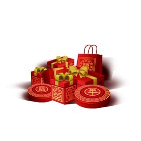 礼品盒丝春节物新年图片节日