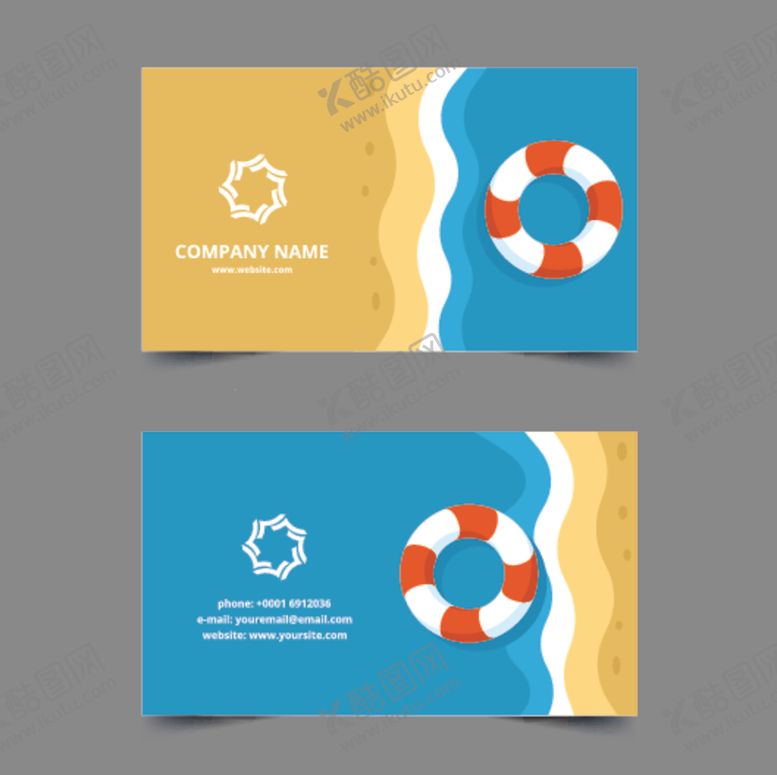 编号：98600009191538404562【酷图网】源文件下载-矢量可爱卡通名片明信片