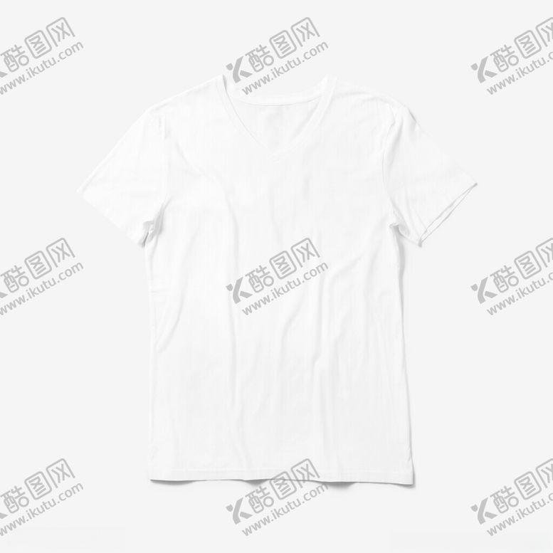编号：28224402171209245793【酷图网】源文件下载-V领T恤衣服样机