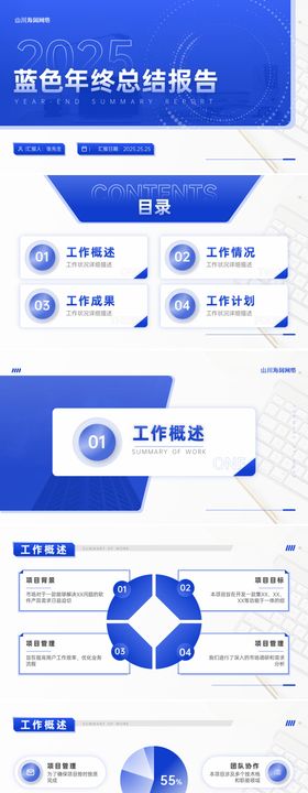 年度工作总结报告汇报PPT