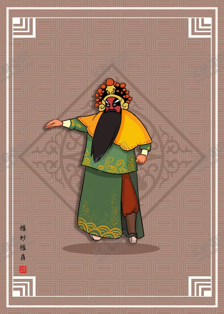 编号：17244409232031387127【酷图网】源文件下载-戏曲装饰画