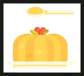 手绘蛋糕甜点