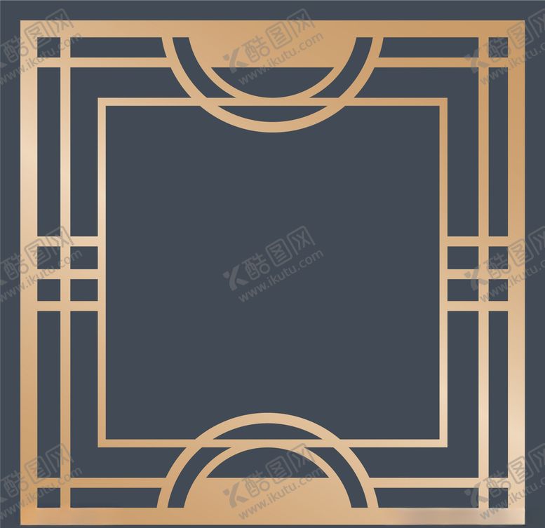 编号：68080403280633222005【酷图网】源文件下载-金色边框装饰