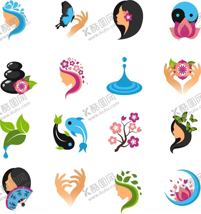 编号：89539506300405553355【酷图网】源文件下载-多样美容美发创意图标