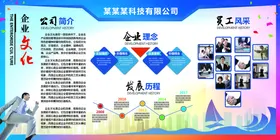 企业文化展板精神挂图办公室墙背景墙