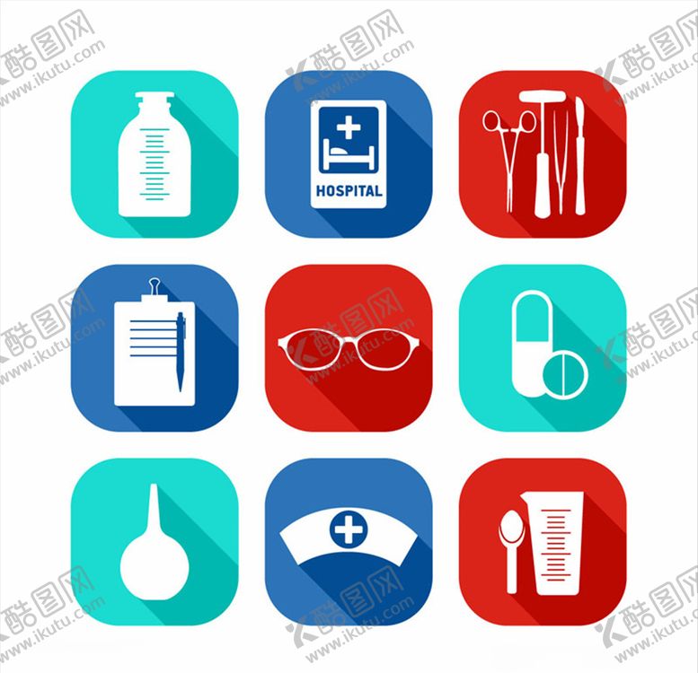 编号：78059207140737491865【酷图网】源文件下载-矢量医疗图标