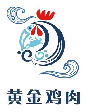 鸡卡通形象logo