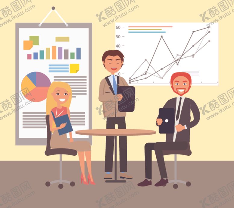 编号：14369310310935147293【酷图网】源文件下载-扁平化工作场景与人物