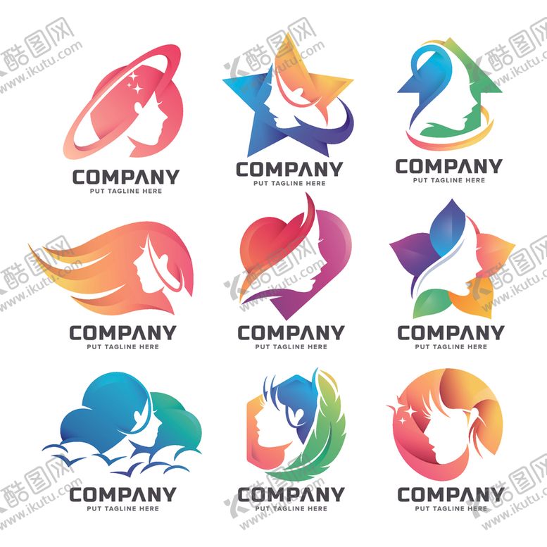 编号：10715710230630477353【酷图网】源文件下载-女性logo