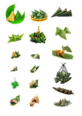端午节卡通粽子矢量素材