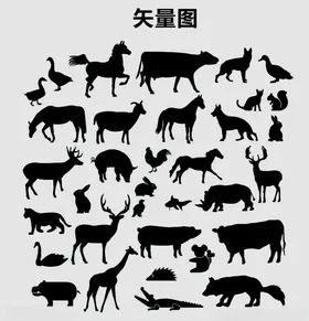 动物剪影