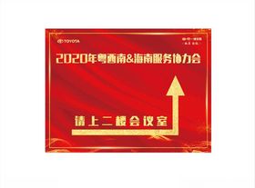 会议指示牌