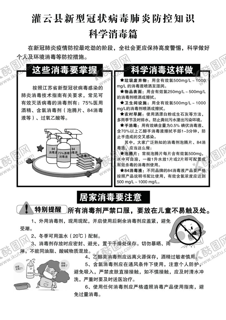 编号：57471810270505404685【酷图网】源文件下载-科学消毒篇