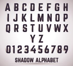 字母效果logo个性折叠质感
