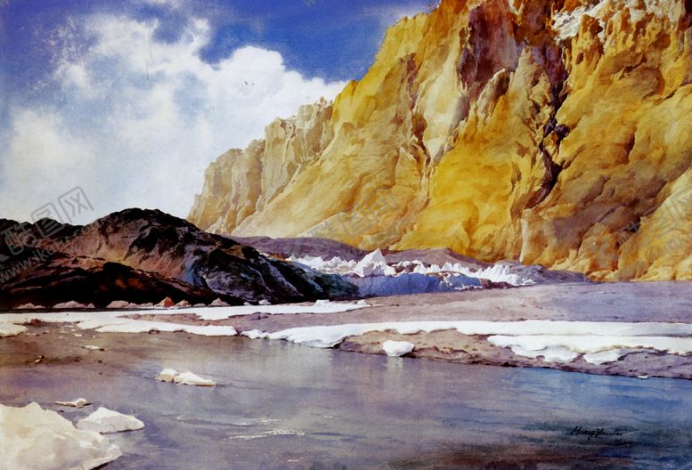 编号：84097209172314521892【酷图网】源文件下载-大海油画