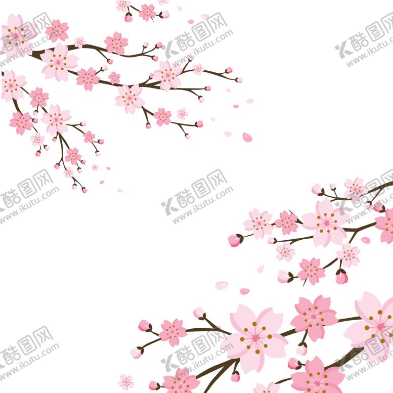 编号：58391202080914175876【酷图网】源文件下载-梅花桃花PNG