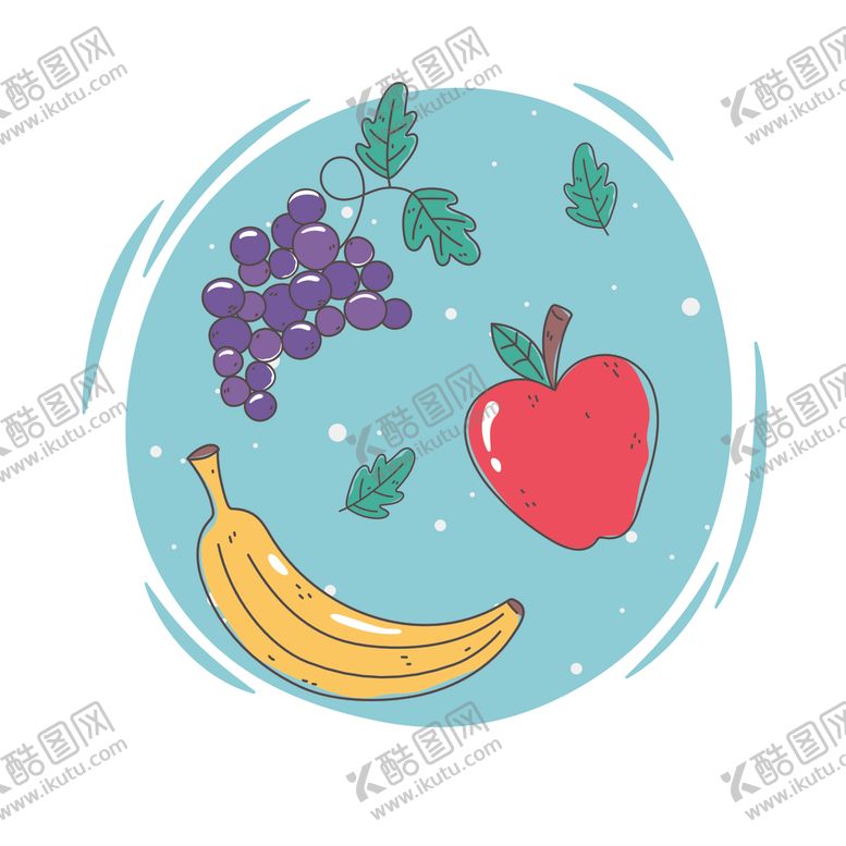 编号：85816006280444344606【酷图网】源文件下载-手绘水果