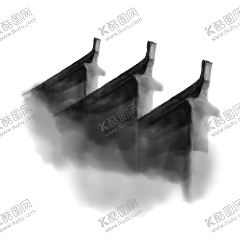 编号：50236307141415405482【酷图网】源文件下载-水墨房屋