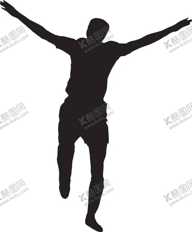 编号：96516304140654445265【酷图网】源文件下载-运动员剪影