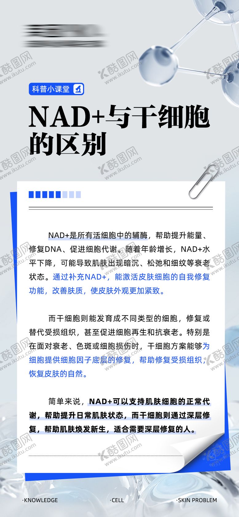 编号：37830104191100532333【酷图网】源文件下载-NAD 与干细胞的区别
