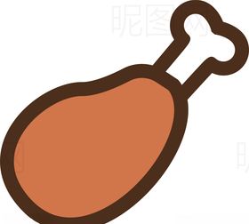 鸡腿饭团棒棒糖标志热狗