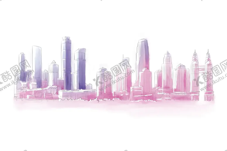 编号：21432606291308001801【酷图网】源文件下载-城市建筑剪影