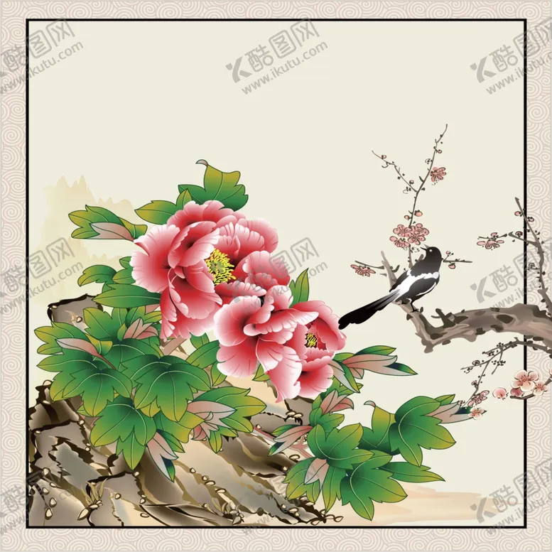 编号：99155307010727199067【酷图网】源文件下载-牡丹