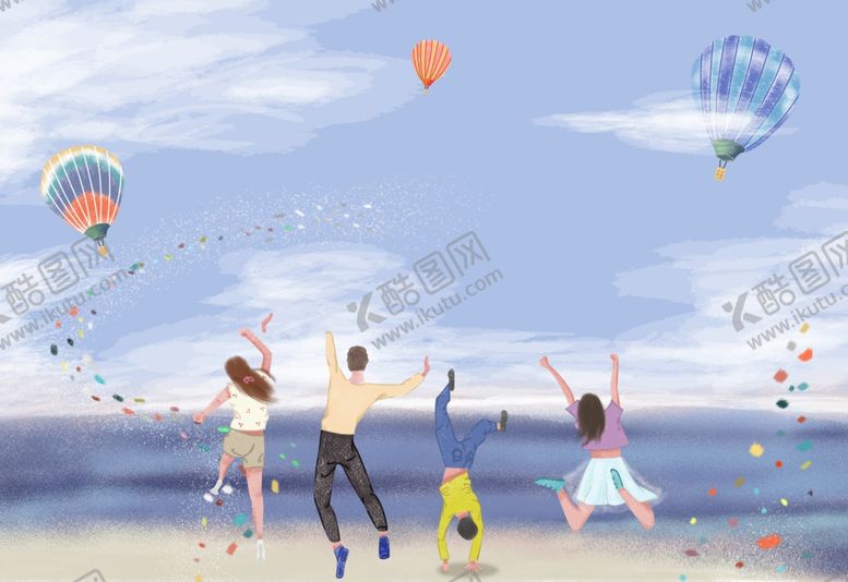 编号：53351009190146436475【酷图网】源文件下载-插画展板毕业青春