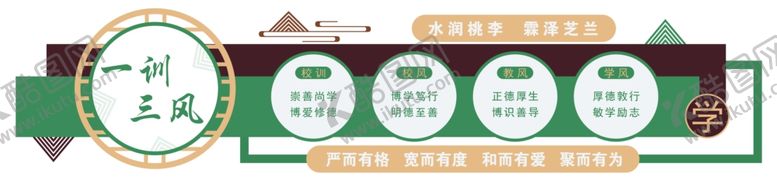 编号：29447004020153375087【酷图网】源文件下载-一训三风