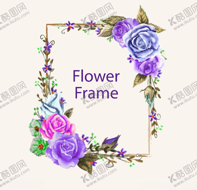 编号：58948509281540163430【酷图网】源文件下载-花朵边框