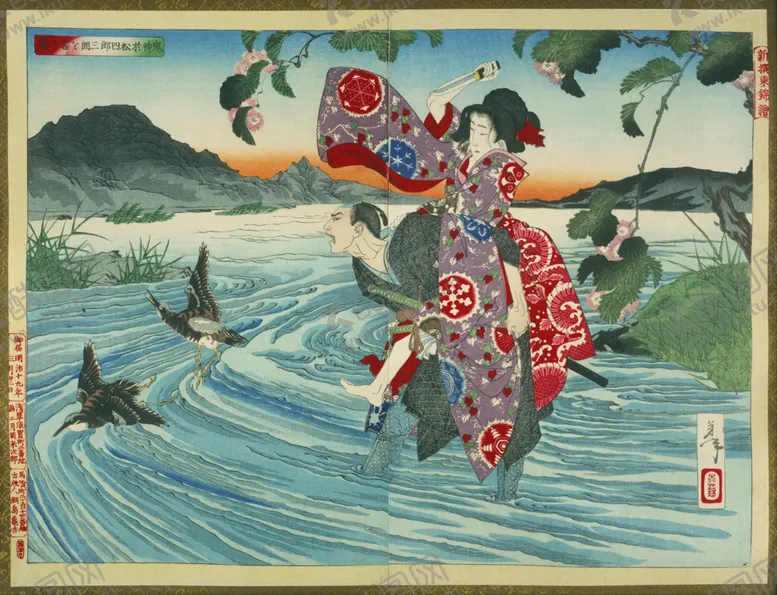 编号：36433006240029186677【酷图网】源文件下载-月冈芳年浮世绘