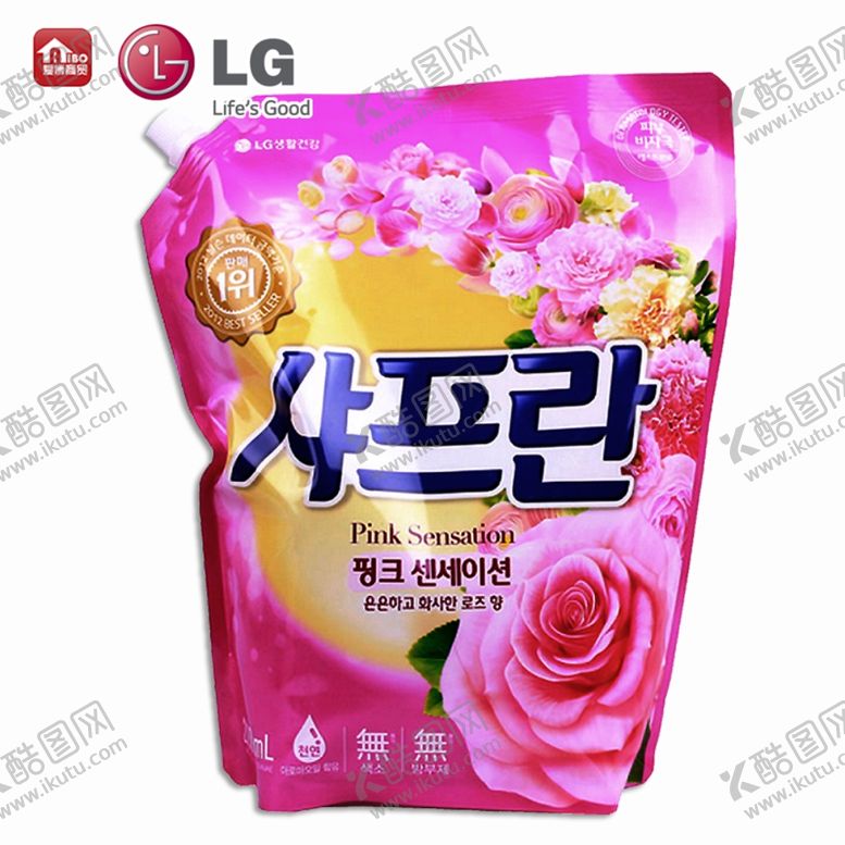编号：14881210282315185840【酷图网】源文件下载-LG衣物柔顺剂玫瑰花韩国