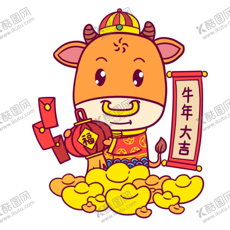 编号：65776904180544432160【酷图网】源文件下载-卡通牛