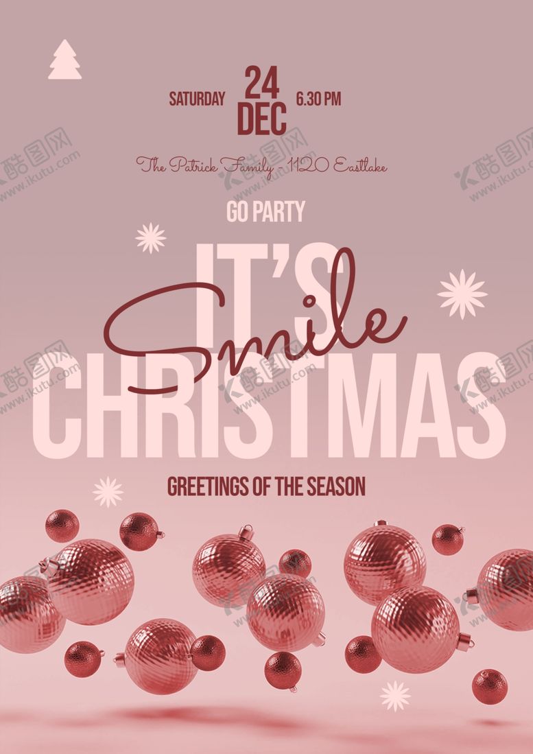 编号：75314509281439475767【酷图网】源文件下载-圣诞节促销海报