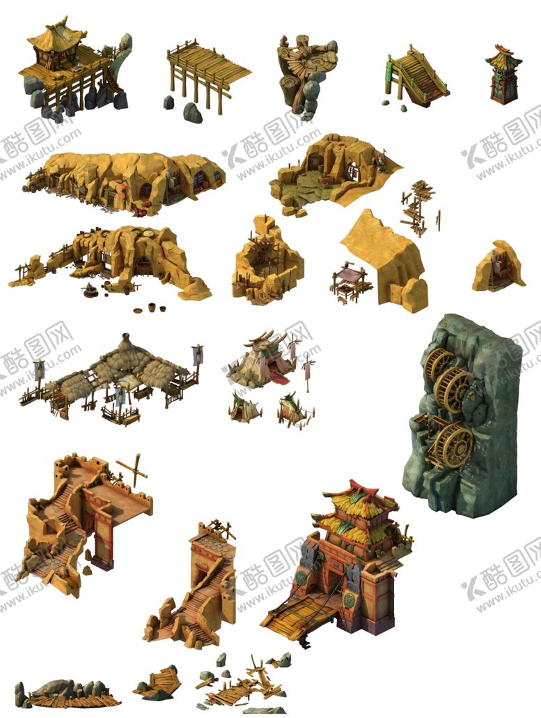 编号：49692407040735599558【酷图网】源文件下载-游戏房屋建筑物元素