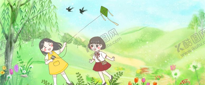 编号：26792607081436525499【酷图网】源文件下载-清新卡通背景