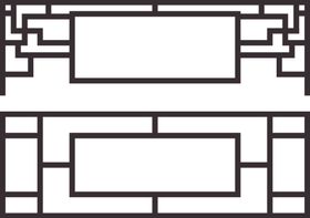 中国传统文化纹饰框通用元素素材