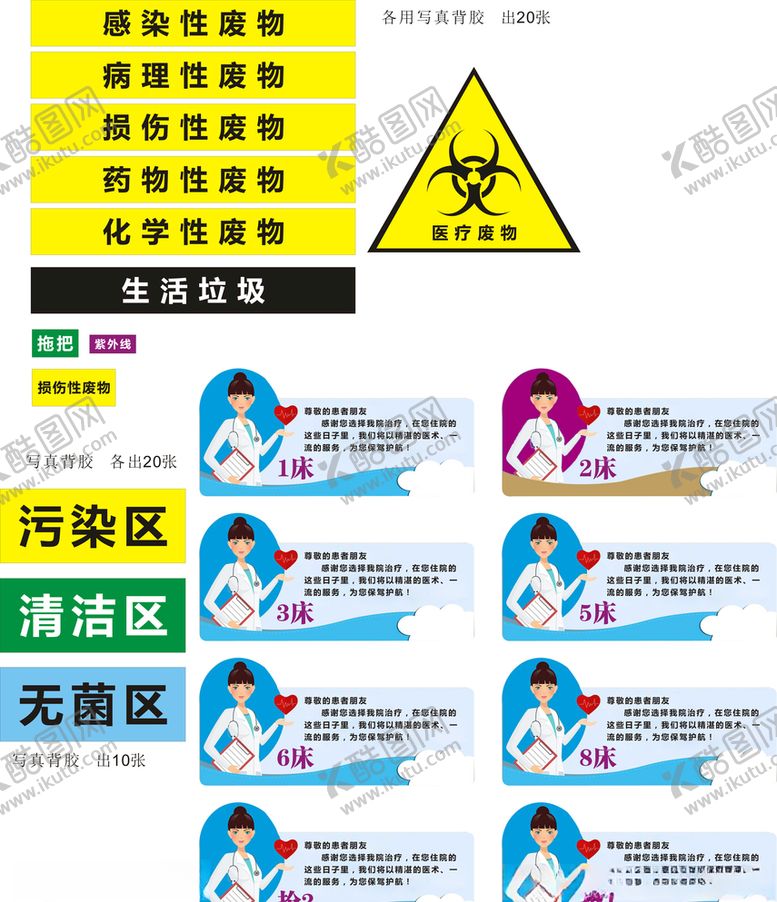 编号：13613609180330114965【酷图网】源文件下载-医疗废物小标签