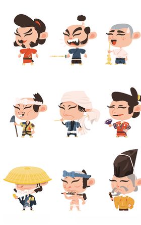 古代卡通人物