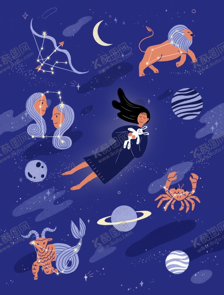 编号：13726609211201598649【酷图网】源文件下载-卡通星座