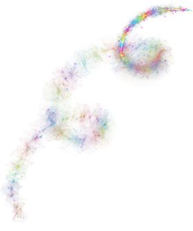 彩虹波浪线条图片