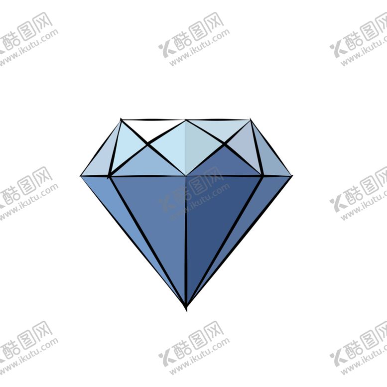 编号：35087107061637335618【酷图网】源文件下载-手绘钻石宝石水晶珠宝免扣素材