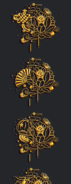 荷花年画